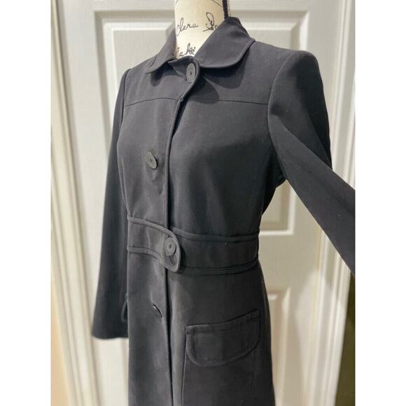 MAX STUDIO COAT BLAZER MINIMALISTIC SZ XS BLACK ELEGANT VERSATILE GOTH CORE - Picture 10 of 12